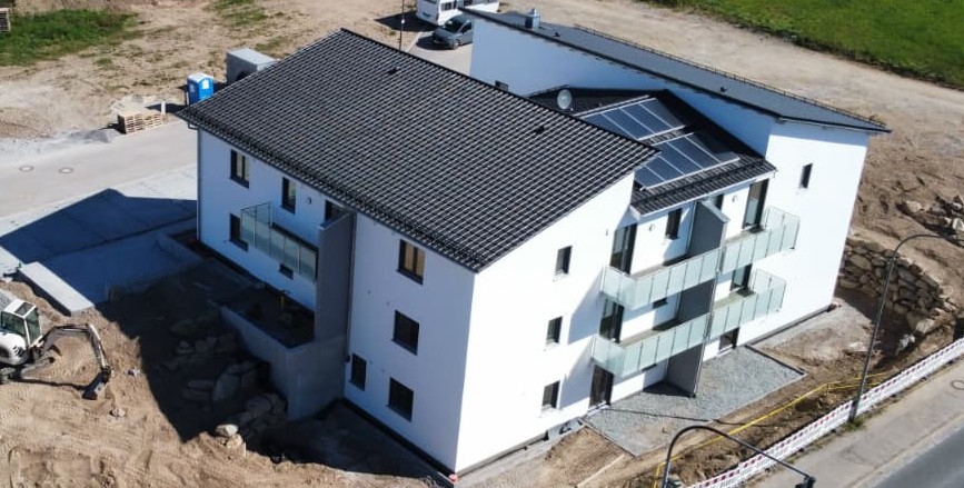 Die Südwest-Seite des Hauses.